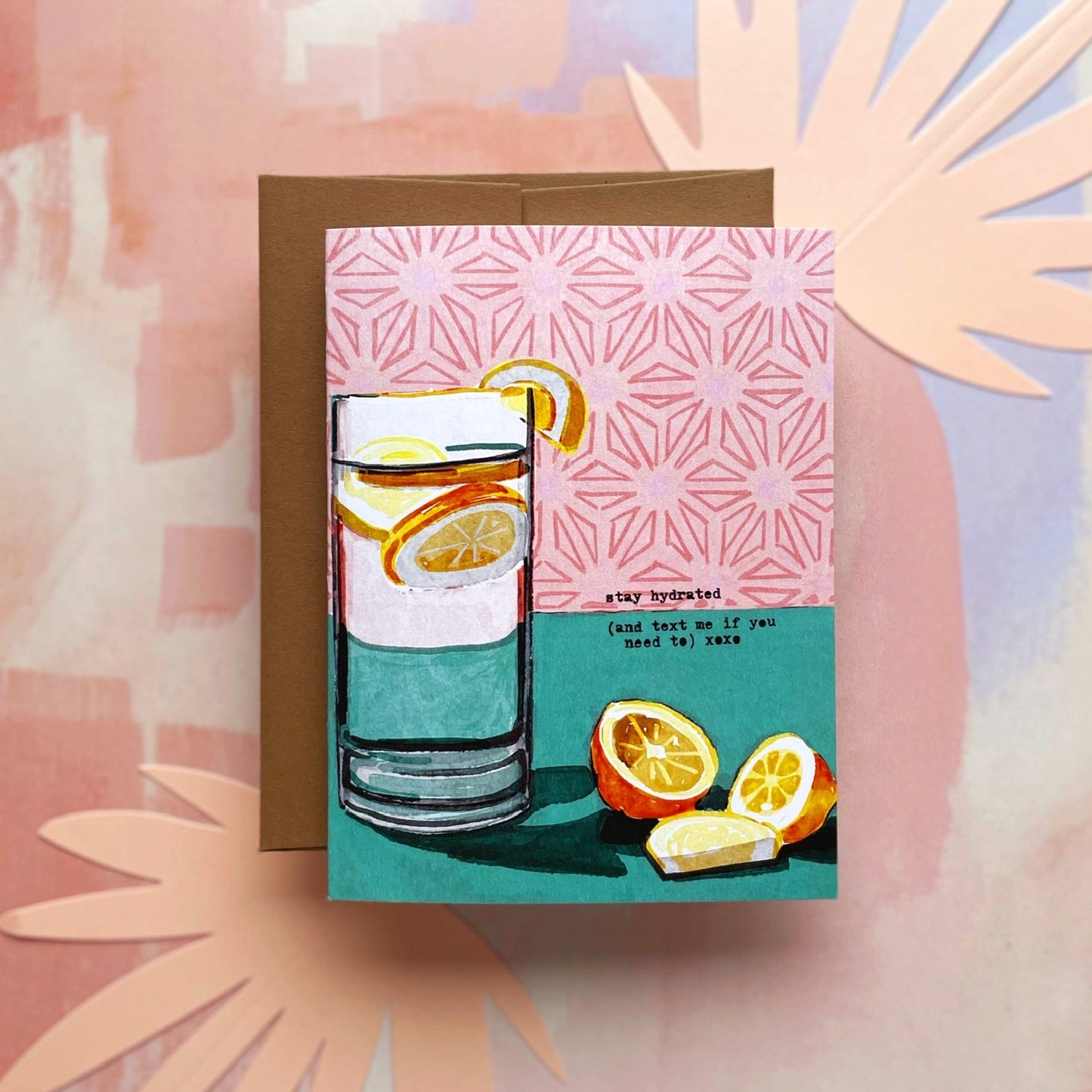 Stay Hydrated Support Card — Get Well, Encouragement, Sympathy Card