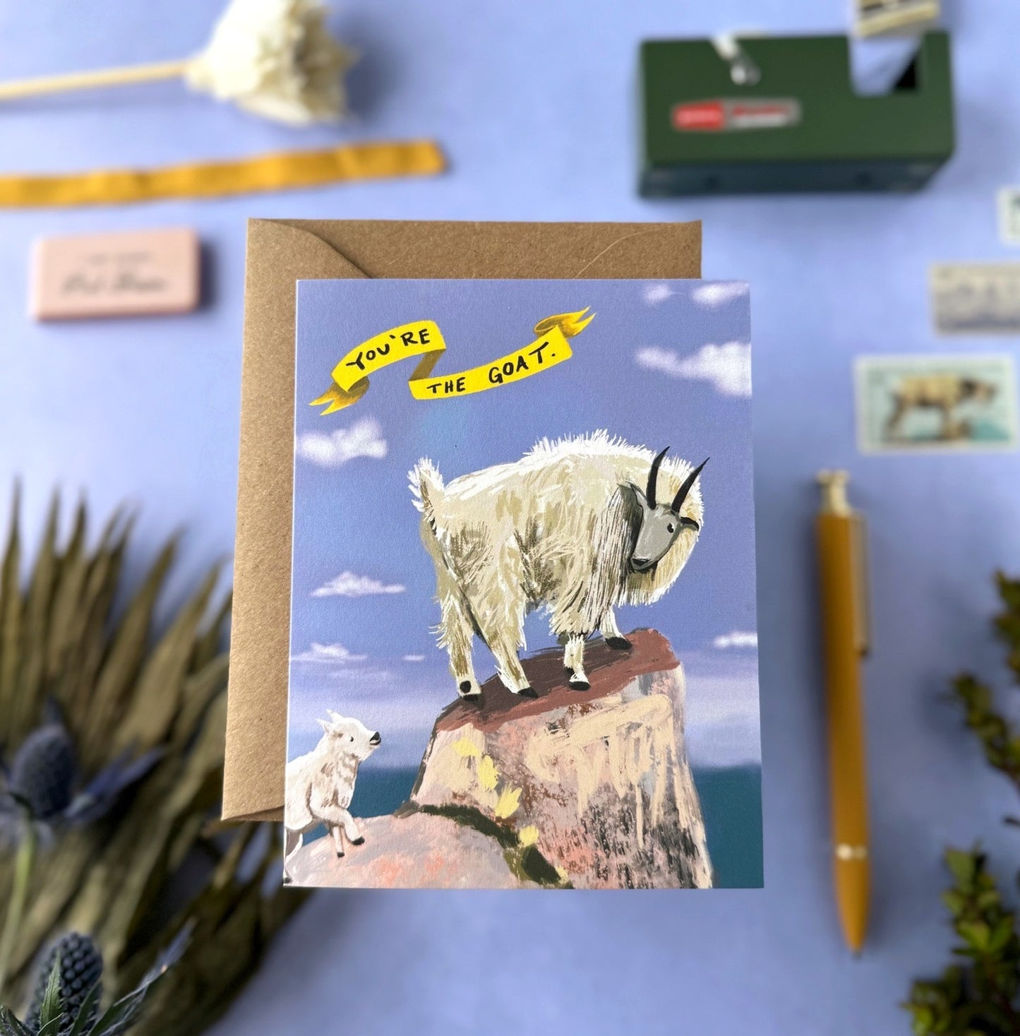 You're the GOAT Card — Thank You, Mother's Day, Father's Day Card