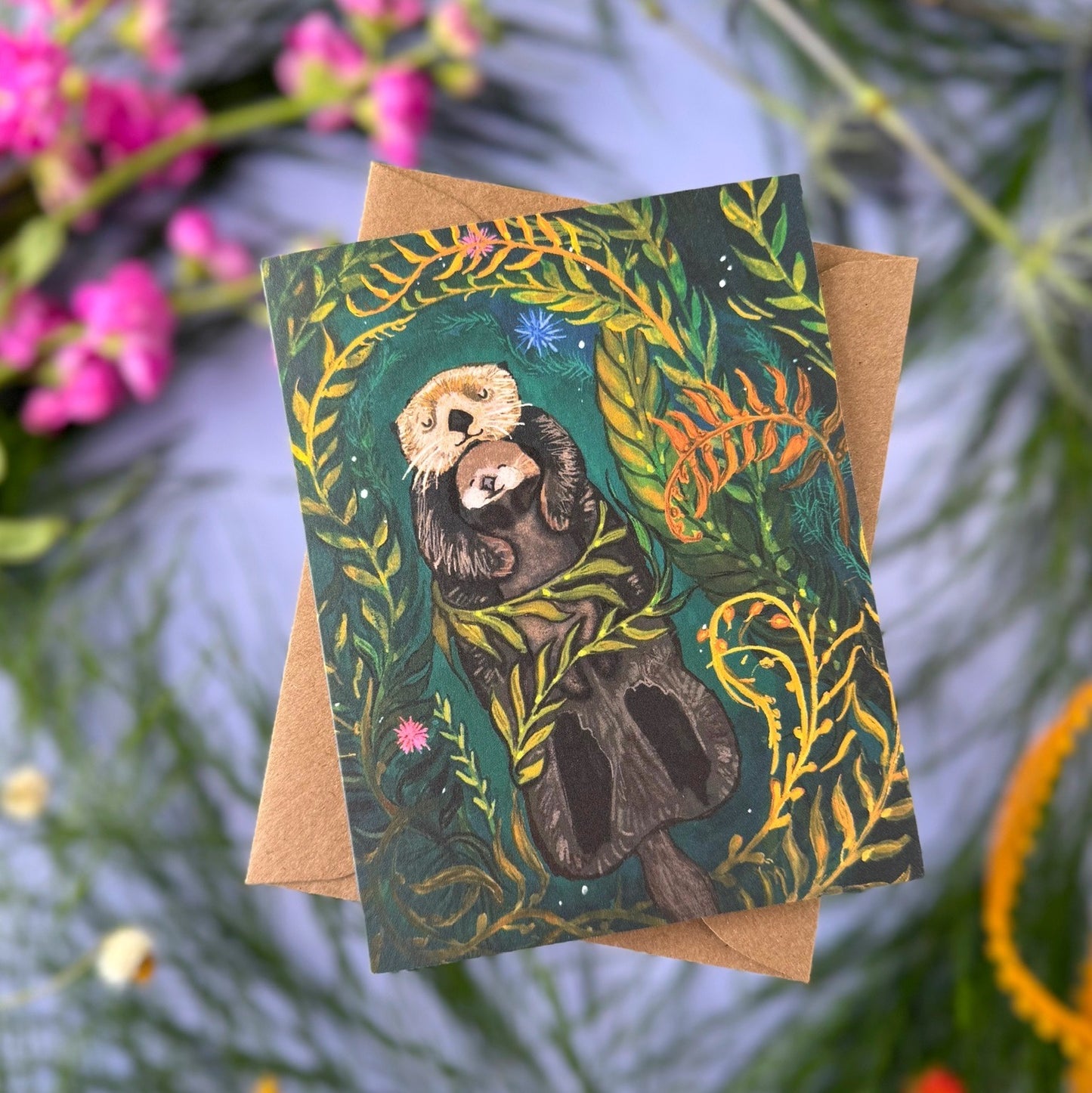 Sea Otter Mama and Baby — Baby, Mother's Day, Everyday Card
