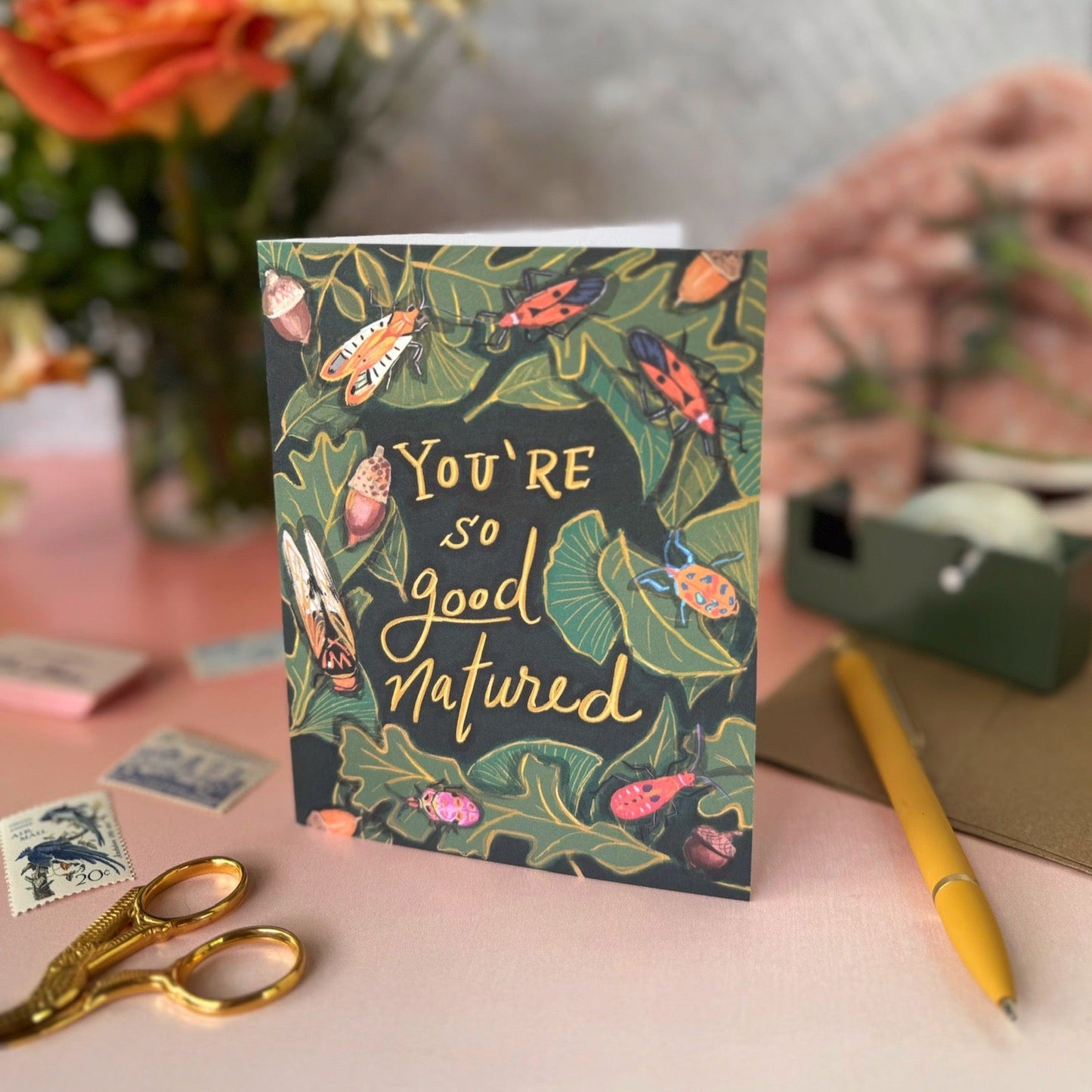 You're so Good Natured - card by Tiny and Snail - standing