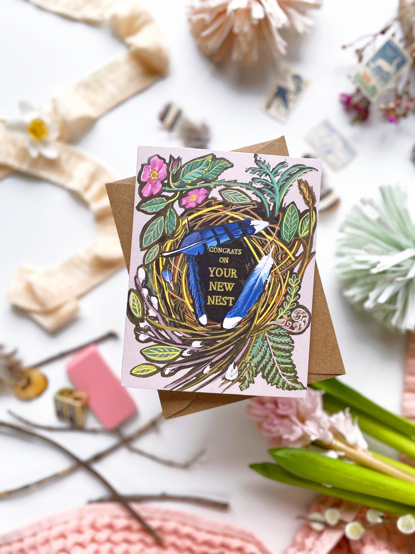 Congrats on Your New Nest - Congrats New House Card