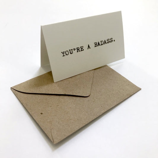 Badass Tiny Card (Single Card) - Tiny and Snail