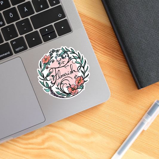 Flourish Sticker sticker Tiny and Snail