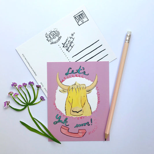 Let's Yak Postcard