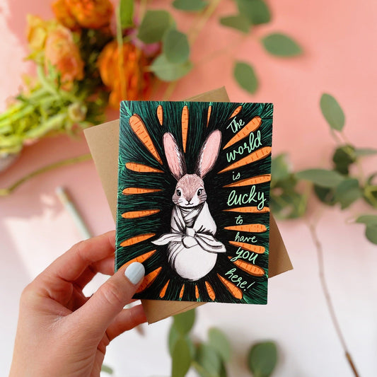 Lucky Baby Bunny — Baby Card