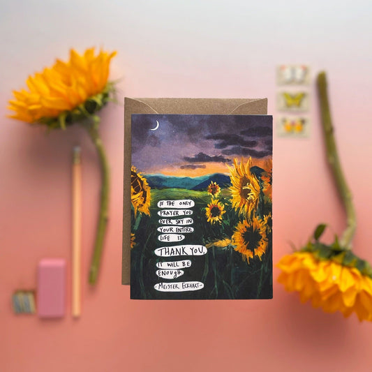 Sunflower Thank You — Thank You Card