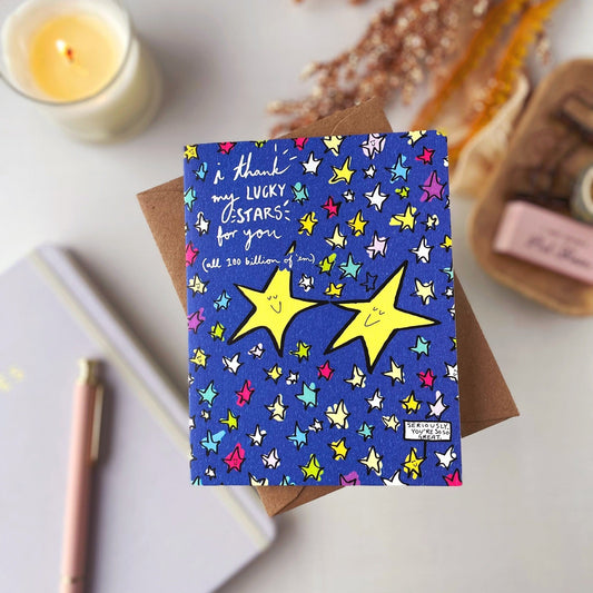 Thank My Lucky Stars — Valentine's Day, Thank You, Anniversary Card