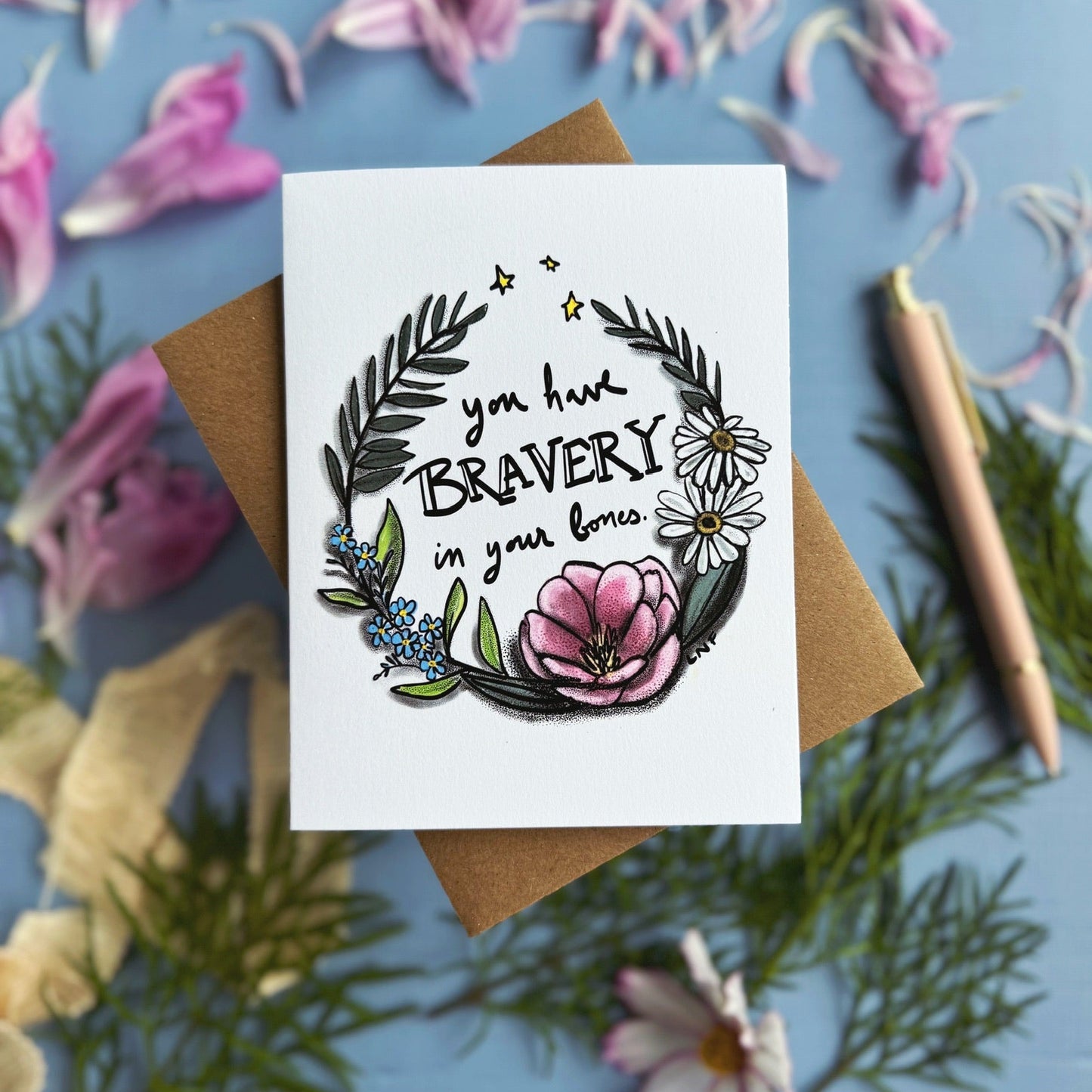 Bravery in Your Bones — Encouragement Card