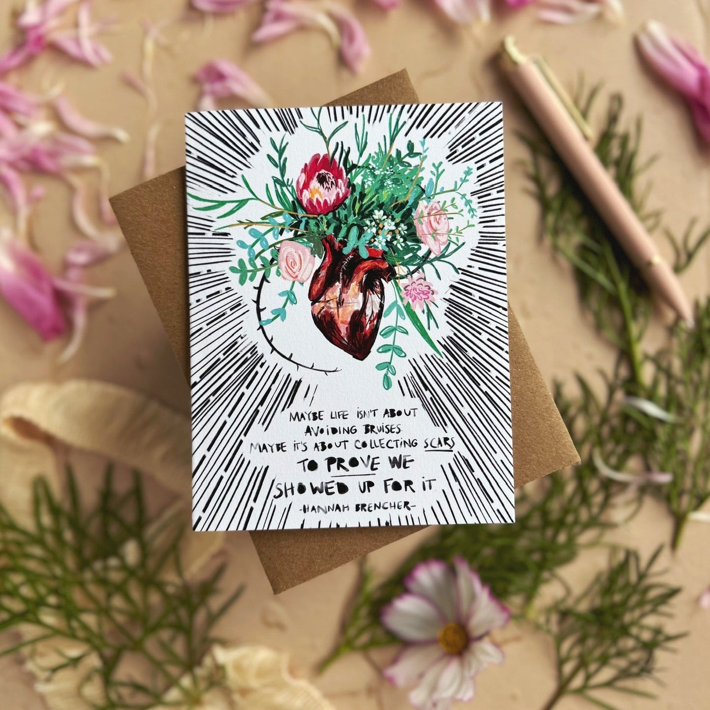 Collecting Scars — Encouragement Card