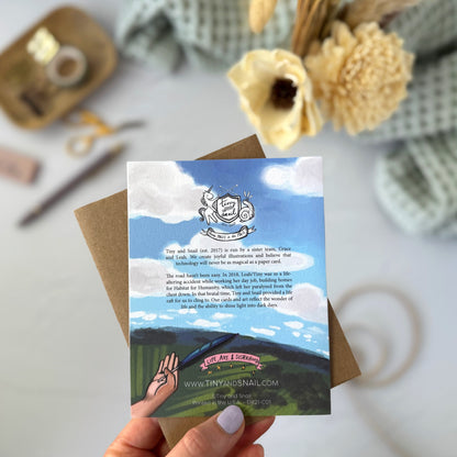 Iridescent Wings — Thank You Card