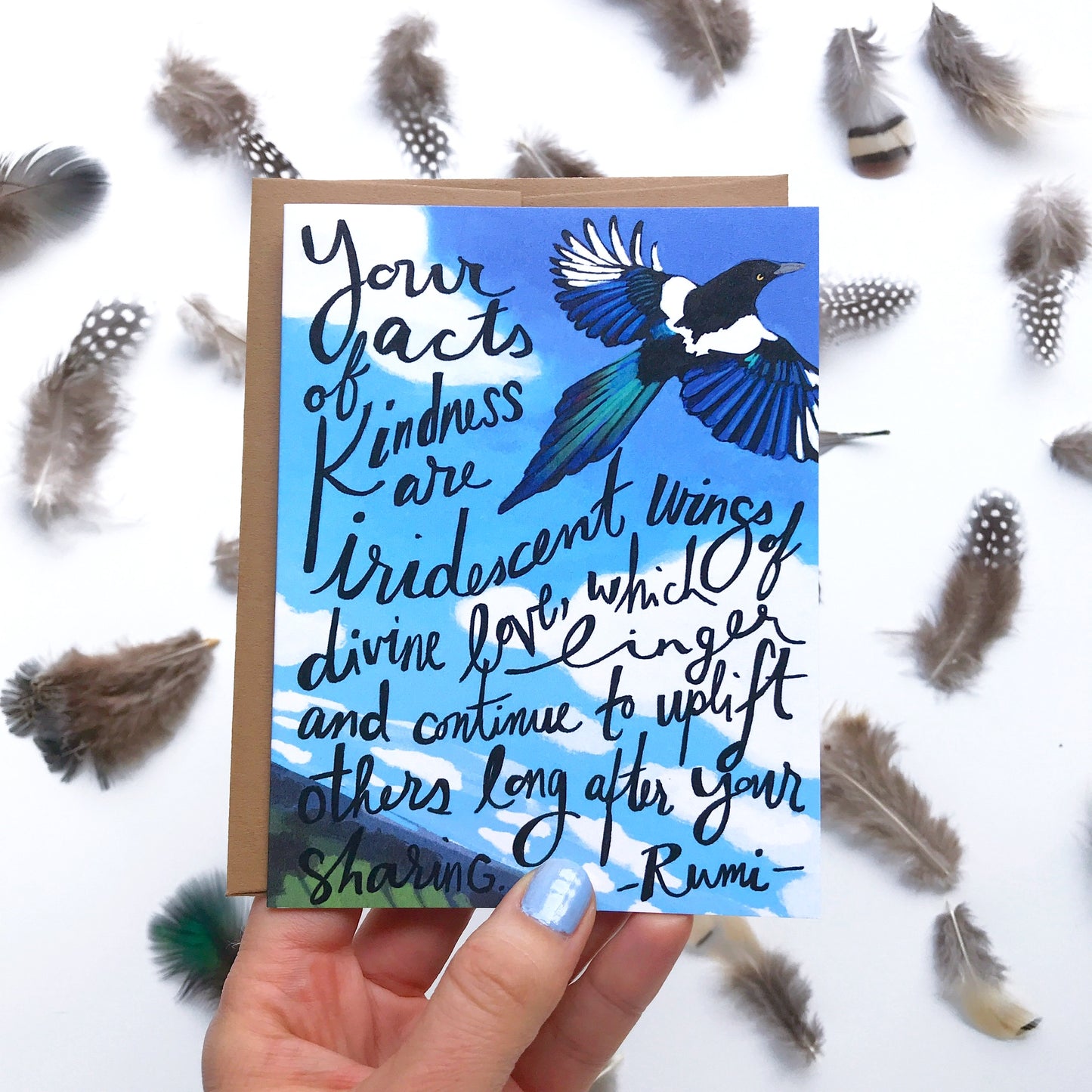 Iridescent Wings — Thank You Card