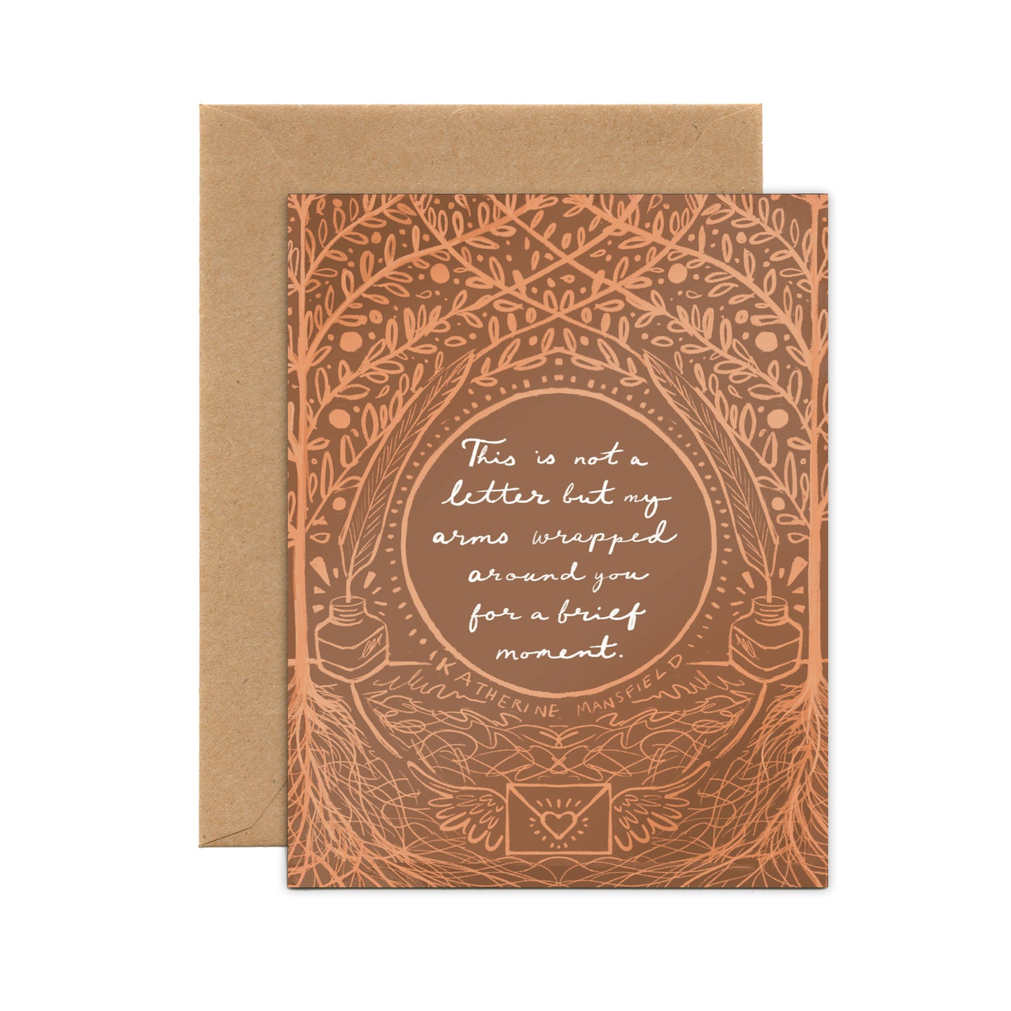 "This is not a Letter" Katherine Mansfield Quote Card