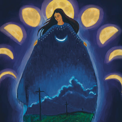 Our Lady of the Moon II — Sympathy Card, Everyday Card