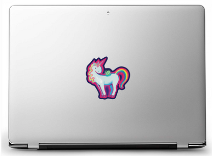 Magical Rainbow Unicorn and Snail Friend Sticker