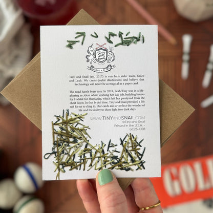 Swinging In With A Happy Birthday — Birthday Card