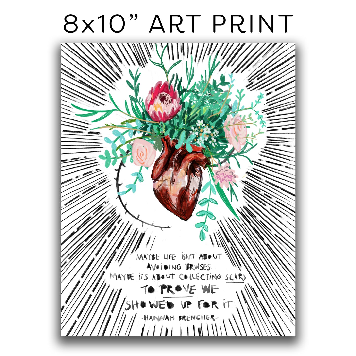 ART PRINT 8x10” — Collecting Scars