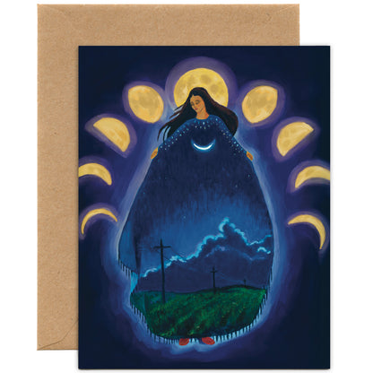 Our Lady of the Moon II — Sympathy Card, Everyday Card