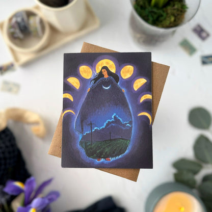 Our Lady of the Moon II — Sympathy Card, Everyday Card