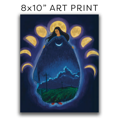 ART PRINT 8x10” — Our Lady of the Moon