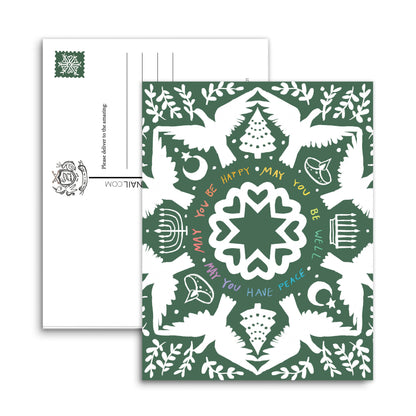 Set of 10 Praying for Peace Postcard