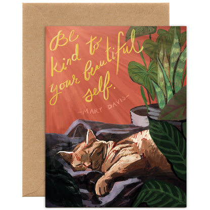 Be Kind to Your Beautiful Self — Get Well, Encouragement Card