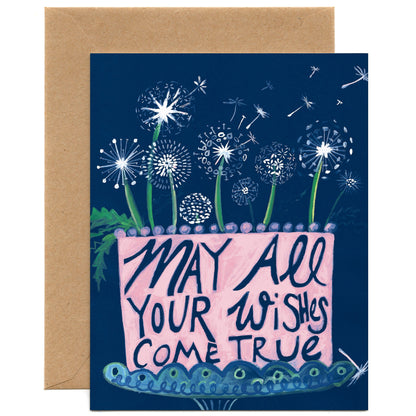 Dandelion Birthday (Single Card) A2 Card Tiny and Snail
