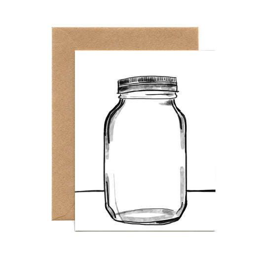 Empty Jar (Single Card) A2 Card Tiny and Snail