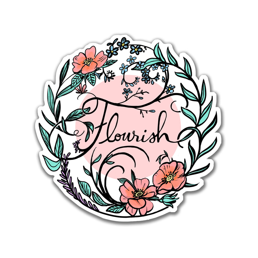 Flourish Sticker sticker Tiny and Snail