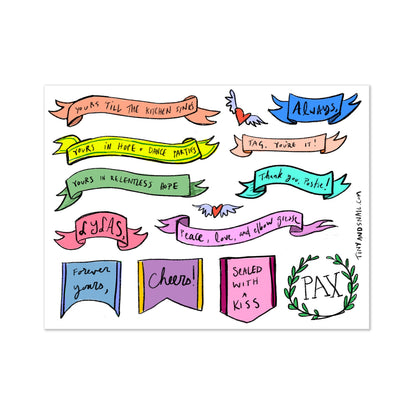 Forever Yours Sticker Sheet sticker Tiny and Snail