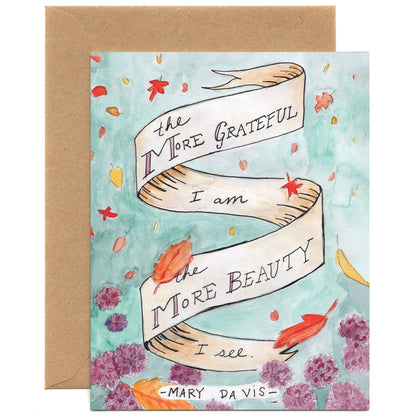 More Beauty (Single Card) A2 Card Tiny and Snail